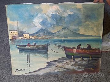 Quadro d'epoca "MARINA" di Napoli