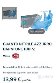 Guanti in nitrile doppio spessore ultra resistenti