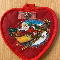 NATALE Presina da cucina Cuore Babbo Natale