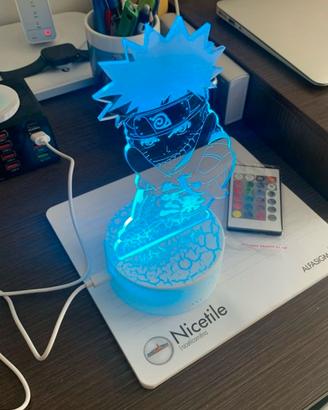 Lampada 3d Led con telecomando