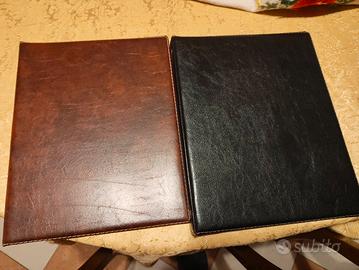 raccoglitori A4 rilegati in pelle