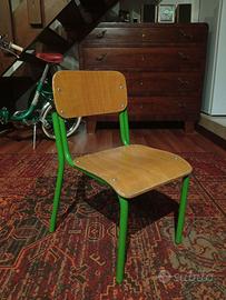 Sedia bambino asilo vintage