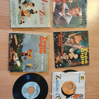 Dischi 33 e 45 giri vintage canzoni bimbi