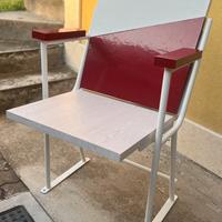 Sedia cinema vintage restaurata