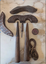 Antico Specchietto per Allodole in Legno
