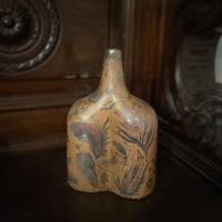 Bottiglia decorativa in ceramica dipinta a mano
