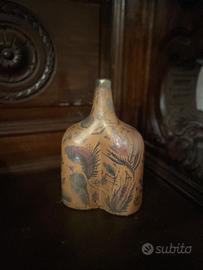 Bottiglia decorativa in ceramica dipinta a mano