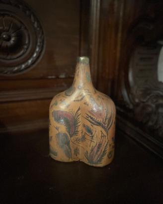 Bottiglia decorativa in ceramica dipinta a mano