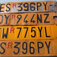 4 targhe ripetitrici per rimorchi 40x30cm