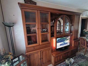 Mobile soggiorno classico in noce 