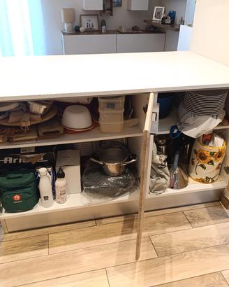 Penisola cucina con sgabelli 