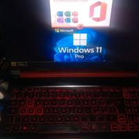 ACER NITRO 5:i7+16GB RAM+NVMe 1TB)+WIN11+OFFiCE