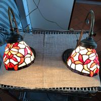 Lampade/abbat-jour stile Tiffany coppia