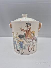 porta oggetti o biscottiera vintage ceramica