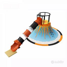 Vulcano Arrampicata con Scivolo, Gioco Innovativo