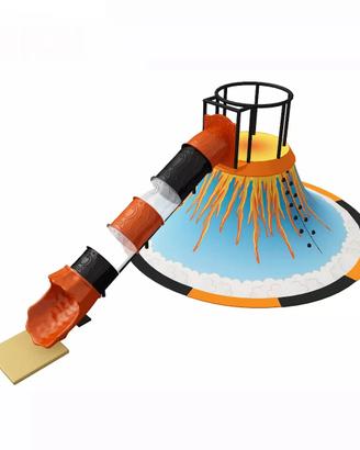 Vulcano Arrampicata con Scivolo, Gioco Innovativo