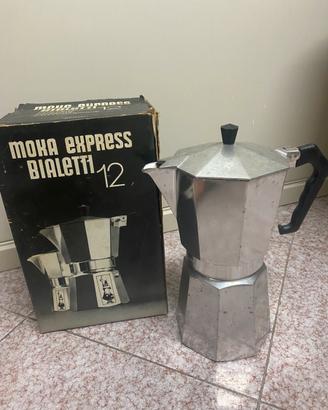 Moka Bialetti vintage 12 tazze scatola originale