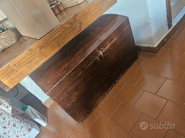 baule vintage legno