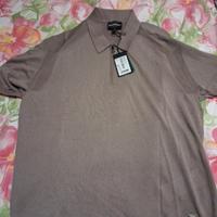 polo Emporio Armani con logo ricamato mis.S