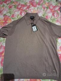 polo Emporio Armani con logo ricamato mis.S