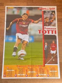 FRANCESCO TOTTI Roma 2005 POSTER 80x55 Calciatori