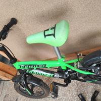 Bici 12" HAMMER verde-nero Schiano Bike
