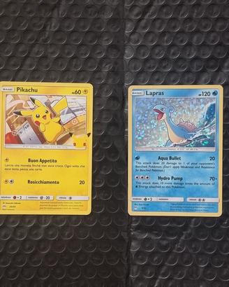 Pikachu e Lapras 