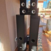 Jamo s626 HCS Kit 5.0+Amplificatore+supporti paret