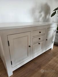 Credenza/Mobile Buffet Versatile Bianco - Stile Ru