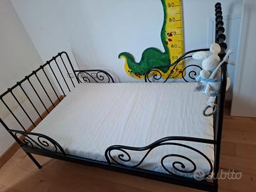 Letto materasso e rete allungabile ikea
