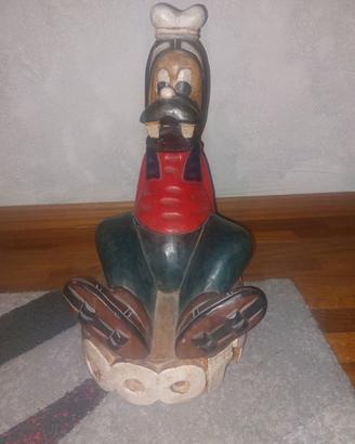Statua di Pippo (Goofy) XXL 50 cm x 5.2 Kg Legno