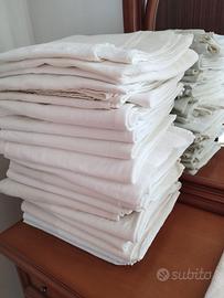 lenzuoli singoli e torselli in tessuto di canapa