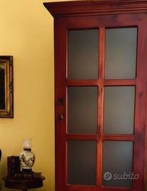 🟠 Mobile Libreria Vetrina Vintage Stile Coloniale