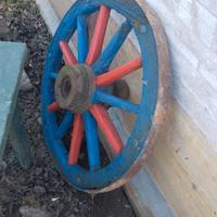 ruota vecchio carro 