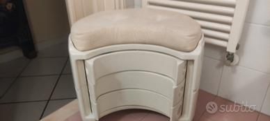 sgabello bagno Petineuse mid-century anni 70