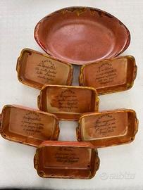 Piatti in terracotta smaltata - Vintage rustici