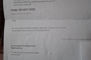 motorino avviamento per volvo penta kad 43