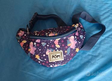 Marsupio Per Bambine A Forma Di Unicorno In Peluche Viola: Borsa A Tracolla, In Vita O A Mano, Regolabile. Perfetto Per 2-6 Anni, Regalo Originale.
