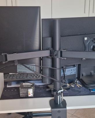 Supporto doppio monitor PC