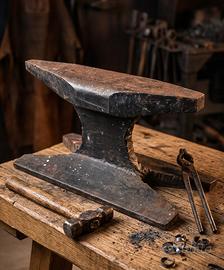 Incudine artigianale da pezzo binario vintage