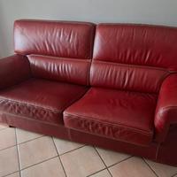 Divano 3 posti in pelle (sofà)