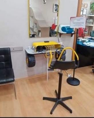 Postazione bambini per barbiere