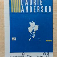 Raro Laurie Anderson - Tour 1986 - Philip Morris