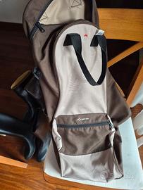 4 stivali, borsa e cap per equitazione 