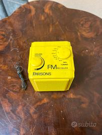 Radio FM Parsons Vintage anni '80 – Gialla