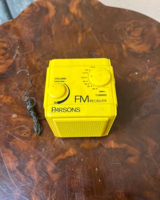 Radio FM Parsons Vintage anni '80 – Gialla