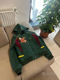 Felpa CR7 One Last Dance Portogallo verde con zip