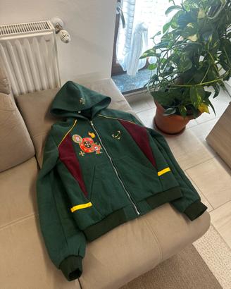 Felpa CR7 One Last Dance Portogallo verde con zip