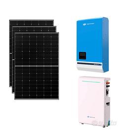 Kit fotovoltaico ibrido ad isola 3 kWp accumulo 5k