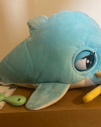 Delfino peluche interattivo BLU BLU come nuovo